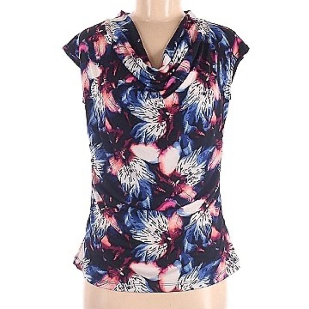 WORTHINGTON Sleeveless Cowell Neckline Pullover, Women’s MP, Multicolor